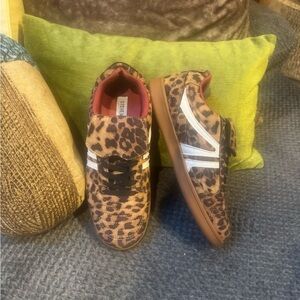 Steve Madden Leopard-Print Slip-On Sneaker with Pink Lining